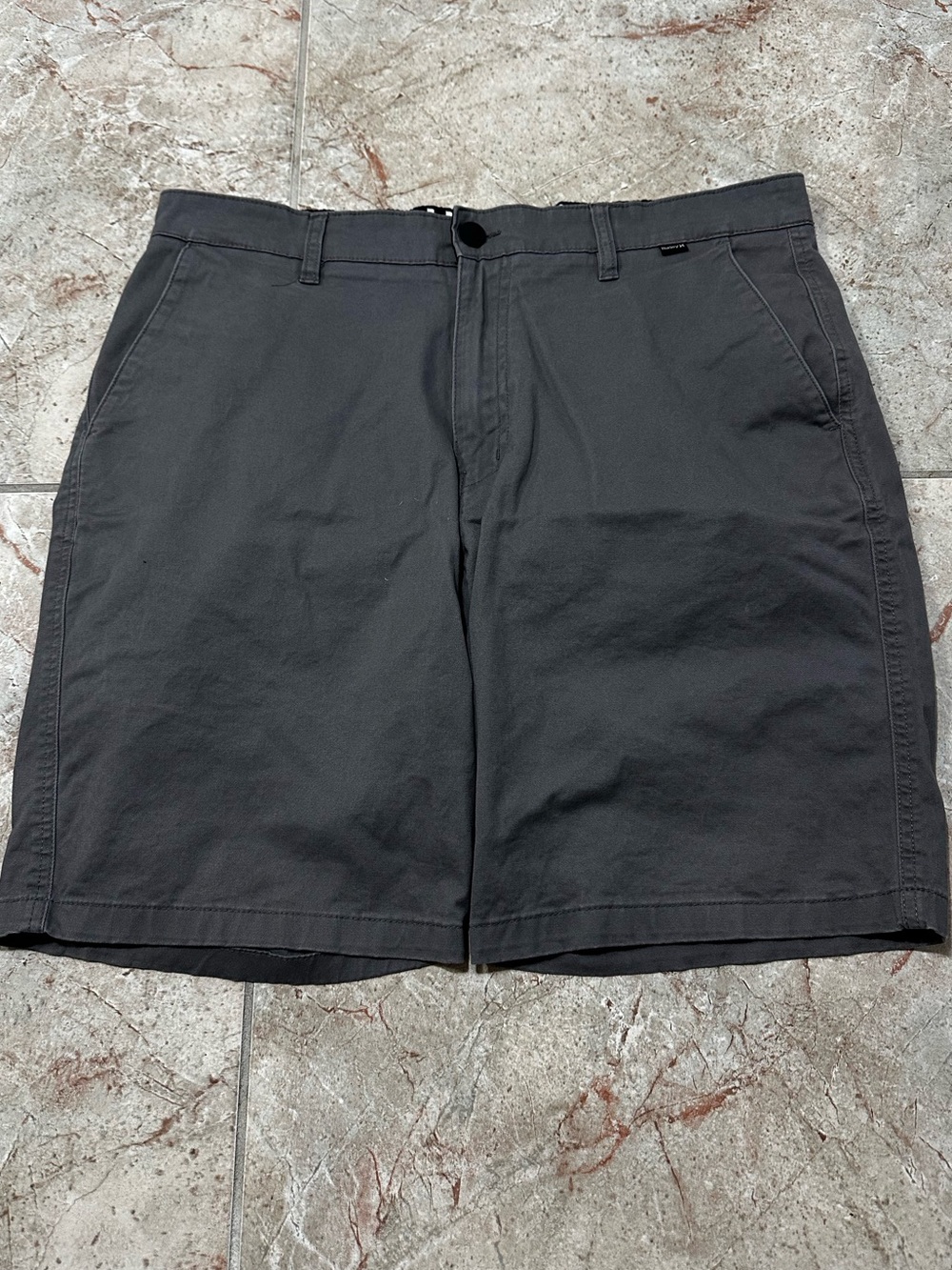 Hurley Dark Gray Chino Shorts — Size 36